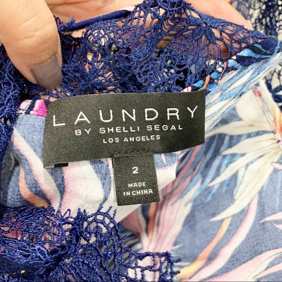 Laundry by Shelli Segal Tropical Print Jumpsuit Size  2 - Picture 8 of 8